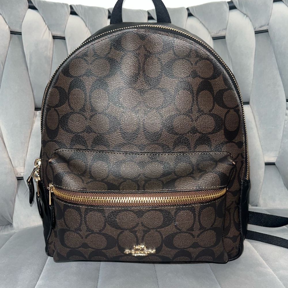 Coach Signature Brown medium Backpack